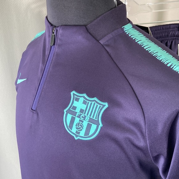 Barcelona Nike Training Men Set 1/4 Zip Sweater & Pants - Picture 6 of 14